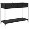 vidaXL Console Table Black Oak 100 x 34.5 x 75 cm Engineered Wood