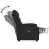 vidaXL Massage Chair Black Faux Leather