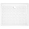 vidaXL Shower Base Tray with Dots White 80x100x4 cm ABS