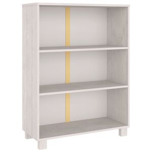vidaXL Book Cabinet | White | Solid pinewood | Medium | Book Cabinet