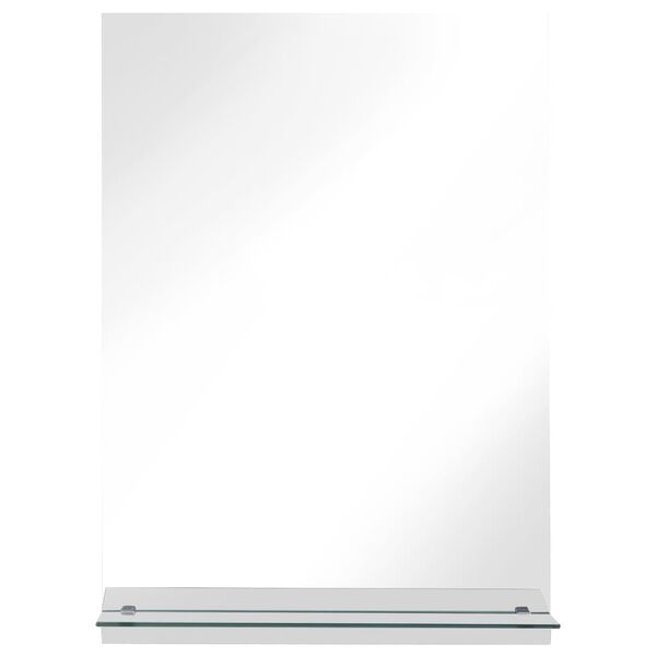 vidaXL Wall Mirror with Shelf 40x60 cm Tempered Glass