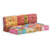 vidaXL Pouffe Patchwork Fabric