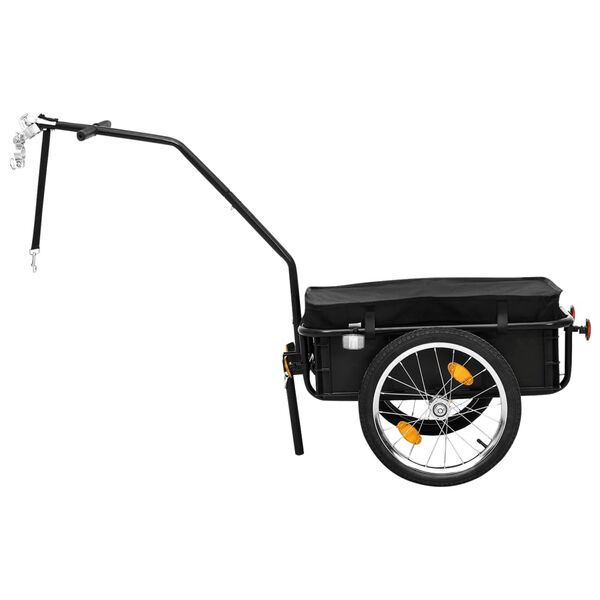 vidaXL Bike Trailer/Hand Wagon 155x60x83 cm Steel Black