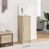 vidaXL 808975 vidaXL Shoe Cabinet Sonoma Oak 32x35x92 cm Engineered Wood