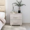 vidaXL Bedside Cabinet HAMAR White 40x35x44.5 cm Solid Pinewood