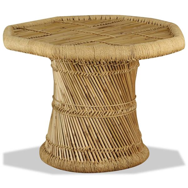 vidaXL Coffee Table Bamboo Octagon 60x60x45 cm