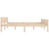 vidaXL Bed Frame without Mattress Solid Pinewood 180x200 cm Super King