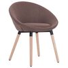 vidaXL Dining Chair Brown Fabric