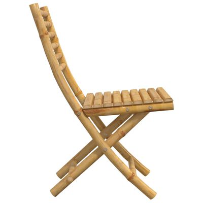 vidaXL Folding Garden Chairs 2 pcs 43x54x88 cm Bamboo