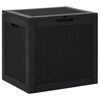 vidaXL Garden Storage Box Black 55,5x43x53 cm Polypropylene