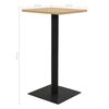 vidaXL Bistro Table Oak Colour 50x50x107 cm