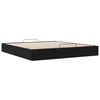 vidaXL Ottoman Bed Frame No Mattress Black 200x200 cm Velvet