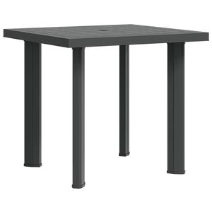 vidaXL Garden Table Anthracite 80x75x72 cm Plastic