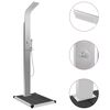 vidaXL Outdoor Shower with Tray WPC Stainless Steel