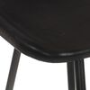 vidaXL Bar Stools 4 pcs Black Real Leather