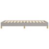 vidaXL Bed Frame without Mattress Light Grey 92x187 cm Single Fabric
