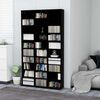 vidaXL CD Cabinet Black 102x23x177.5 cm Engineered Wood