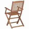 vidaXL Folding Garden Chairs 6 pcs with Cushions Solid Acacia Wood
