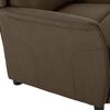 vidaXL Recliner Chair Brown Fabric