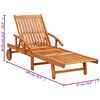 vidaXL Sun Loungers 2 pcs with Cushions Solid Wood Acacia