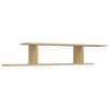 vidaXL Wall-Mounted TV Shelf Sonoma Oak 125x18x23 cm Engineered Wood