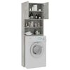 vidaXL Washing Machine Cabinet Concrete Grey 64x25.5x190 cm Engineered Wood