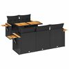 vidaXL Garden Sofa Set | Black
