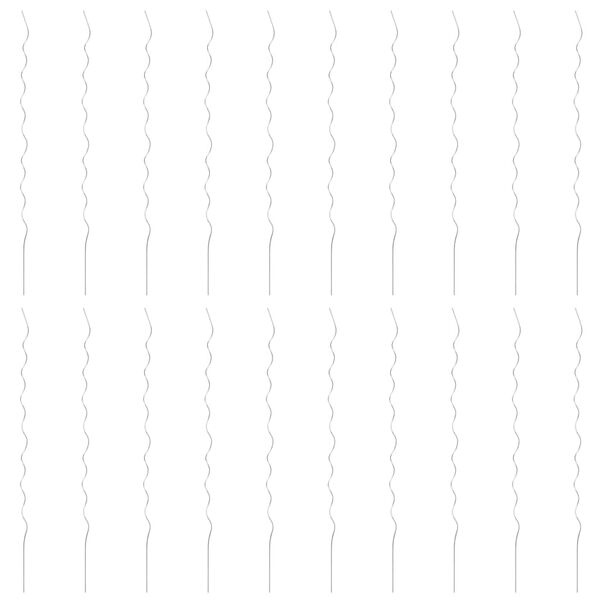 vidaXL 20 pcs Spiral Plant Supports 170 cm Galvanised Steel