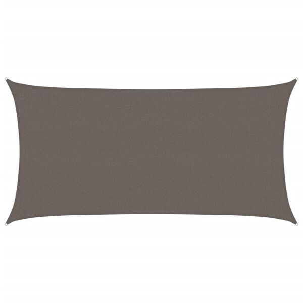 vidaXL Sunshade Sail 160 g/m² Anthracite 2.5x4.5 m HDPE