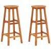 vidaXL Bar Chairs 2 pcs Solid Acacia Wood