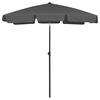 vidaXL Beach Parasol Anthracite 180x120 cm