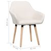 vidaXL Dining Chairs 6 pcs Cream Fabric