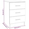 vidaXL Bedside Cabinets 2 pcs Grey Sonoma 38x35x56 cm Engineered Wood