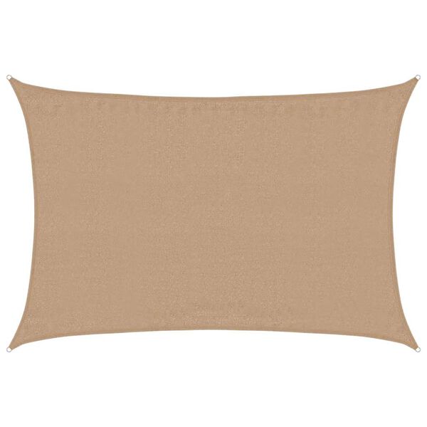 vidaXL Sunshade Sail 160 g/m&sup2; Taupe 3.5x4.5 m HDPE