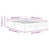 vidaXL Bed Frame without Mattress Honey Brown Solid Pine Wood 160x200cm