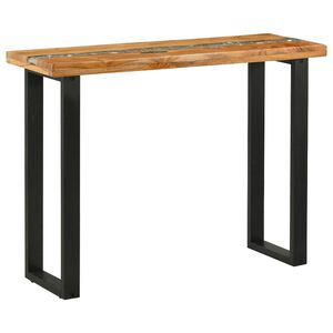 vidaXL Console Table Brown 100 x 35 x 75 cm Solid Teak Wood