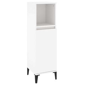 vidaXL Bathroom Cabinet White 30x30x100 cm Engineered Wood
