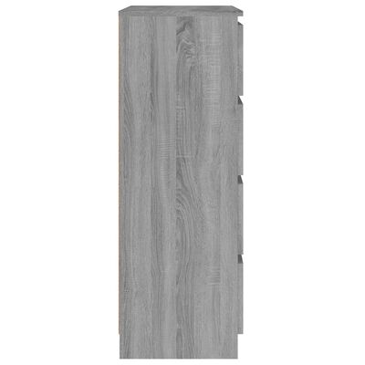 vidaXL Sideboard Grey Sonoma 60x35x98.5 cm Engineered Wood