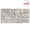 vidaXL 3D Wall Panels with Grey Brick Design 10 pcs EPS