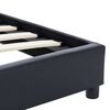 vidaXL Bed Frame without Mattress Black Faux Leather 160x200 cm