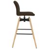 vidaXL Swivel Bar Chairs 2 pcs Brown Fabric