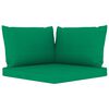 vidaXL 6 Piece Garden Lounge Set Green Cushion Impregnated Pinewood