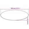 vidaXL Table Top Tempered Glass Round 700 mm