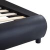 vidaXL Bed Frame with LED without Mattress Black 180x200 cm Super King