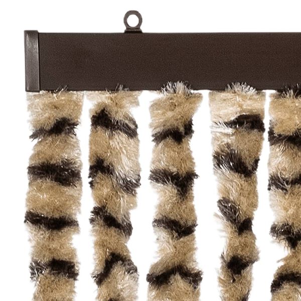 vidaXL Insect Curtain Beige and Brown 90x220 cm Chenille