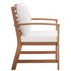 vidaXL 4 Piece Garden Lounge Set with Cushions Solid Acacia Wood