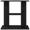 vidaXL Aquarium Stand Black Oak 60x30x60 cm Engineered Wood