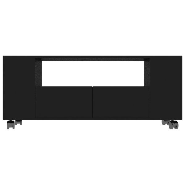 vidaXL TV Cabinet Black 120x35x48 cm Engineered Wood