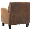 vidaXL Sofa Chair Brown 70x69x72 cm Faux Suede Leather