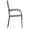 vidaXL 5 Piece Garden Dining Set Grey